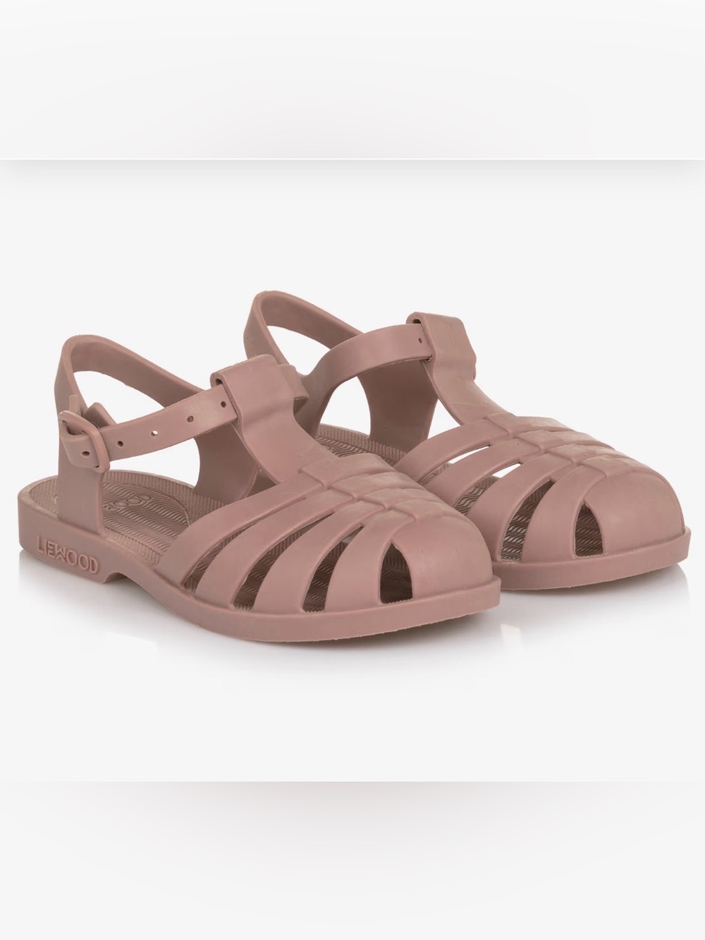 Liewood Bre Kids' Pink Jelly Sandals - Closed-Toe Caged Design